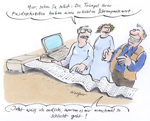 Cartoon: schrampnose (medium) by woessner tagged schrampnosewerte,medizin,pc,computer,arzt,abweichung,norm,patient,schlecht,zahlen,fasdasekozillen,schrampnosewerte,medizin,pc,computer,arzt,abweichung,norm,patient,schlecht,zahlen