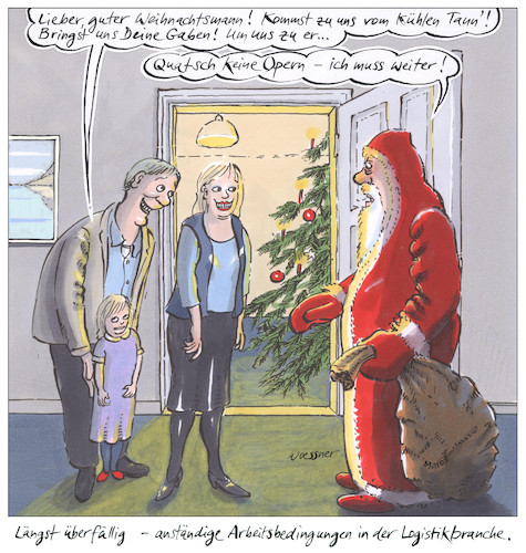 Weihnachtsmann in Eile Weihnachtsmann in Eile