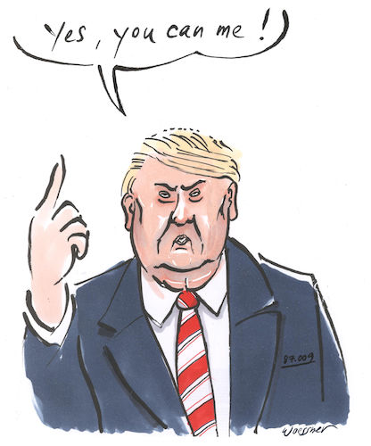 Cartoon: you can me (medium) by woessner tagged freimut,woessner,karikaturen,cartoons,donald,micky,maus,verachtung,überheblichkeit,amerika,präsidentschaft,trump,obama,usa,president,präsident,united,states,of,america,democracy,demokratie,aussenpolitik,diplomatie,internationale,beziehungen,umgangston,demokratieverständnis,freimut,woessner,karikaturen,cartoons,donald,micky,maus,verachtung,überheblichkeit,amerika,präsidentschaft,trump,obama,usa,president,präsident,united,states,of,america,democracy,demokratie,aussenpolitik,diplomatie,internationale,beziehungen,umgangston,demokratieverständnis