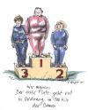 Cartoon: 100 kilo damen (small) by woessner tagged olympia sport disziplin china frau konsum dick fett schwer wettbewerb ehrgeiz stutenbissig siegertreppchen