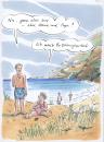 Cartoon: 78.013.erziehungsurlaub (small) by woessner tagged erziehung kind urlaub strand