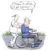 Cartoon: Abnehmen (small) by woessner tagged freimut,woessner,cartoons,karikaturen,schnelligkeit,schneller,sportlich,befehl,anweisung,pflegepersonal,krankenhaus,medizin,pflegeheim,rehaklinik,klinik,delegieren,abnehmen,diät,sport,ernährungsumstellung,abspecken,gewichtsabnahme,rollstuhl,rollstuhlfahre