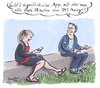 Cartoon: App (small) by woessner tagged app,für,sms,application,smartphone,iphone,handy,internet,soziale,medien,facebook,twitter,kontakte,prestige,follower,friends,isolation,digitalisierung