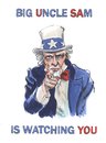 Cartoon: big uncle sam (small) by woessner tagged big,brother,uncle,sam,usa,überwachung,abhörskandal,datenspeicherung,lauschangriff,spion,geheimdienst,nsa,cia,bnd,nachrichtendienst,diktatur,demokratische,kontrolle