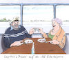 Cartoon: Captains Dinner (small) by woessner tagged freimut,woessner,karikaturen,cartoons,senioren,butterfahrt,ausflug,uniform,kleidung,berufsbekleidung,stand,standesgemäß,stolz,alkohol,saufen,trinken,trinker,essen,edertalsperre,stausee,captains,dinner,motorschiff,kapitänsessen,kapitän,ritual,audienz,ehre,ehrerbietung,privileg,ausflugsdampfer,talsperre,kreuzfahrt,kreuzfahrtschiff,ozeandampfer,binnenschiffahrt,binnenschiffer