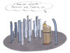 Cartoon: Dachrinnen (small) by woessner tagged freimut,woessner,karikaturen,cartoons,rede,redner,rednerinnen,weiblich,männlich,gesellschaft,zuhörer,sprache,wortwitz,unsinn,spass,rednerpult,dachrinnen,wortspiel,sprachspiel,nonsens,emanzipation,gleichberechtigung,gender,genderstudies,dach,dachdecker,ans