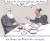 Cartoon: darwinismus (small) by woessner tagged darwin darwinismus entdeckung forschung tiere affe mann frau essen beschimpfung