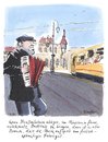 Cartoon: fahregut (small) by woessner tagged wenn,strassenbahnen,ablegen,verkehr,großstadt,övp,öffentlicher,nahverkehr,romantik,sehnsucht,brauctum,sitte,tradition,musik,akkordeon,strassenmusik