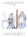 Cartoon: Faltenwurf (small) by woessner tagged woessner,karikaturen,cartoons,kunstakademie,kunsthochschule,atelier,boheme,zeichensaal,bildende,zeichentechniken,maltechniken,handwerkliche,grundlagen,ausbildung,lehrkraft,künstlerinnen,trotz,weigerung,akademisch,faltenwurf,kunststudentin,professor,porträt,technik,schulung,können,kunst,falten,gesichtsfalten,alter,oma,grossmutter,portrait,porträtieren,portraitieren,grundausbildung,basic,basis,zeichnen,malen,handwerk