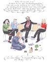 Cartoon: gruppentherapie (small) by woessner tagged freimut,woessner,karikaturen,cartoons,beziehungsprobleme,urschrei,schreitherapie,kindheit,familienaufstellung,aggression,routine,erfahrung,leiden,leid,stumm,still,gruppentherapie,psychologie,seelische,probleme,neurosen,psychisch,seele,erkrankung,krankheit,therapie,hilfe,heilung,gruppe,verhaltenstherapie,psychotherapie