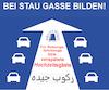 Cartoon: Hochzeit auf Autobahn (small) by woessner tagged woessner,karikaturen,cartoons,mehrheitsgesellschaft,migration,migrationshintergrund,flüchtlinge,asylanten,ethnien,gebräuche,unfall,rettungsfahrzeuge,rücksicht,autofahrer,autoverkehr,kfz,hochzeit,auf,autobahn,verkehr,sicherheit,stau,rettungsgasse,heirat,trauung,hochzeitszeremonie,brauchtum,sitte,provokation,demonstration,behinderung,minderheiten,mehrheiten