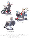 Cartoon: Infantilisierung (small) by woessner tagged woessner,karikaturen,cartoons,mobilität,individualverkehr,elektrisch,batteriegetrieben,batterie,umwelt,luftverschmutzung,klimawandel,klimaerwärmung,fortbewegung,stadtverkehr,berufsverkehr,verkehrskollaps,infantilisierung,stadtflanierer,roller,trike,buggy,stadtleben,scooter,verkindlichung,verniedlichung,hipster,nichtsnutze,coole,leute,carpe,diem,hedonisten,stadtmenschen,touristen,flaneure