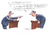 Cartoon: karierte sind blöd (small) by woessner tagged gestreifte,karierte,streit,kampf,diskussion,politik,dialog,gegner,tv,fernsehen,medien,argument,vorurteil