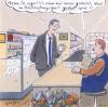 Cartoon: kassiererin (small) by woessner tagged kasse,supermarkt,kaufen,arbeit,hochleistung,sport,doping,drogen,überlastung,alt,arm,hetze,stress,leistung,geld,wirtschaft,ausbeutung,jung,arbeitskraft