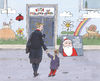 Cartoon: KITA Weihnachten (small) by woessner tagged woessner,cartoon,karikatur,kita,weihnachtsmann,sparzwang,geldmangel,weihnachten,geschenke,kindertagesstätte,finanzierung,pädagogik,frühkindliche,erziehung,nikolaus,weihnachtszeit,streik,gehalt,gehälter,lohn,löhne,einkommen,gewerkschaft,gew,arbeitskampf,fa