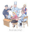 Cartoon: Kreislaufwirtschaft (small) by woessner tagged woessner,karikaturen,cartoons,frisur,frisieren,haare,schneiden,kochen,arzt,abhören,stethoskop,abklopfen,untersuchen,untersuchung,patientin,diagnose,sekretärin,angestellte,sachbearbeiterin,pc,computer,ausdruck,kreislaufwirtschaft,wirtschaftskreislauf,nachhaltigkeit,symbiose,zusammenarbeit,synergie,synergieeffekte,wirtschaft,kreislauf,berufe,berufstätigkeit,bauer,huhn,koch,suppe,suppentopf,friseurin,frisöse