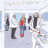 Cartoon: Kunstkritik (small) by woessner tagged freimut,woessner,karikaturen,cartoons,wein,salzletten,weißwein,smalltalk,kritik,mäkelei,kunstkritik,vernissage,bewirtung,bildende,kunst,ausstellung,ausstellungseröffnung,galerie,galeristen,finissage,kunstpublikum,künstler,getue,boheme,bohemien