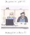 Cartoon: Maskenpflicht (small) by woessner tagged maskenpflicht,in,büros,baskenpflicht,corona,pandemie,vorschrift,zwang,vorbeugung,arbeitsplatz,nonsens,nonsense,quatsch,covid,basken,woessner,cartoons,karikaturen,baskenmütze,bevormundung