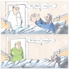 Cartoon: Na endlich Schwester (small) by woessner tagged cartoon,karikatur,woessner,medizin,arzt,visite,patient,kranker,gesunder,krankheit,gesundheit,gleichbehandlung,akademiker,pflegepersonal,akademischer,grad,ausbildung,bildung,universität,hochschule,promoviert,herr,doktor,stand,ansehen,prestige,image,krankenschwester,krankenhauspersonal,missachtung,augenhöhe,anrede,willkommensfreude,abhängigkeit,aufblicken,krankenhaus,krankenhausbett,krankenbett