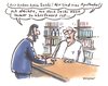 Cartoon: sushi (small) by woessner tagged sushi,apotheke,verkauf,kunde,laden,medikamentenpreise,überteuert,wucher,pharmaindustrie,essen,restaurant,japan