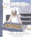 Cartoon: vom Brot allein (small) by woessner tagged woessner,karikaturen,cartoons,nahrung,geistlich,zitat,sprichwort,bäckerei,handwerk,handwerkerinnen,zunft,weisheit,spruchweisheit,missverständnis,vom,brot,allein,bäcker,bibel,religion,geist,esoterik,transzendenz,übernatürlich,brötchen,mensch,ernährung,speise,täglich,leben,lebenssinn