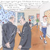 Cartoon: zusammengelegt (small) by woessner tagged freimut,woessner,cartoons,karikaturen,schüler,jugend,jugendliche,ausbildung,rahmenplan,unterrichtsmethoden,musisch,musikalische,sportliche,künstlerische,erziehung,pädagogik,kunst,musik,sport,zusammengelegt,schule,unterricht,bildung,museum,schulklassen,joggen,jogging,singen,gesang,kunstmuseum,museumswärter,aufsicht,aufsichtspersonal