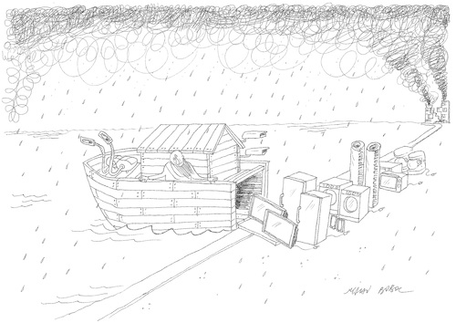 Cartoon: Ark (medium) by mihai boboc tagged robbery