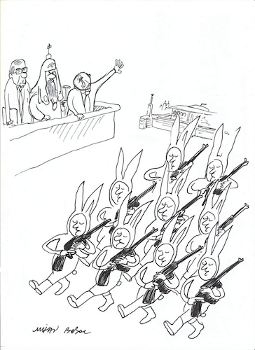 Cartoon: Procession (medium) by mihai boboc tagged easter,procession