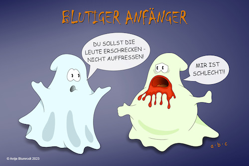 Cartoon: Blutiger Anfänger (medium) by a-b-c tagged abc,geist,ghost,tradition,spirit,spirituell,halloween,kürbis,angst,gruselig,blut,geister,nacht,allerheiligen,dämon,dunkelheit,erscheinung,furcht,grabstein,gespenst,kostüm,leiche,mond,poltergeist,sarg,schreck,spuk,süßes,saures,unheimlich,vampier,zombie,abc,geist,ghost,tradition,spirit,spirituell,halloween,kürbis,angst,gruselig,blut,geister,nacht,allerheiligen,dämon,dunkelheit,erscheinung,furcht,grabstein,gespenst,kostüm,leiche,mond,poltergeist,sarg,schreck,spuk,süßes,saures,unheimlich,vampier,zombie