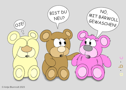 Cartoon: Kuschelweich (medium) by a-b-c tagged abc,produkt,weich,wolle,perwoll,werbung,wäsche,kaufen,waschmaschine,flüssig,waschmittel,color,bunt,pflege,seife,duft,pink,bär,teddy,teddybär,kinder,spielzeug,niedlich,süß,kuschelig,abc,produkt,weich,wolle,perwoll,werbung,wäsche,kaufen,waschmaschine,flüssig,waschmittel,color,bunt,pflege,seife,duft,pink,bär,teddy,teddybär,kinder,spielzeug,niedlich,süß,kuschelig