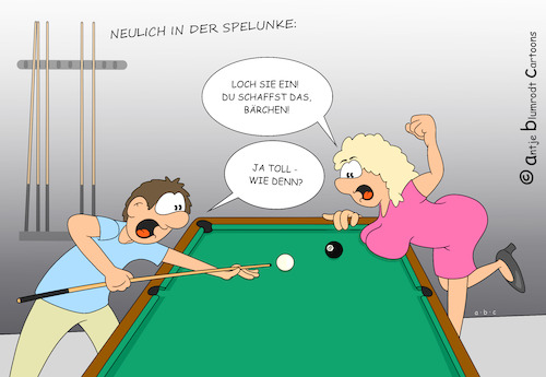 Cartoon: Spelunke (medium) by a-b-c tagged bar,billard,cafe,foul,freizeit,kneipe,kugel,lokal,poolbillard,queue,regel,snooker,spelunke,spiel,sport,verein,bar,billard,cafe,foul,freizeit,kneipe,kugel,lokal,poolbillard,queue,regel,snooker,spelunke,spiel,sport,verein