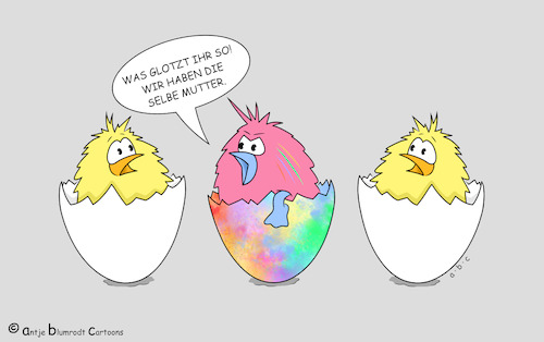 Cartoon: Vaterschaft (medium) by a-b-c tagged ostern,osterei,karfreitag,feiertag,ei,küken,schlüpfen,osterhase,mutter,vater,hase,geschwister,bruder,schwester,nest,ostern,osterei,karfreitag,feiertag,ei,küken,schlüpfen,osterhase,mutter,vater,hase,geschwister,bruder,schwester,nest