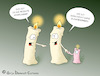 Cartoon: Adventsstimmung - die zweite (small) by a-b-c tagged advent,familie,flamme,kerze,kerzenwachs,kinder,klein,licht,nachwuchs,stimmung,wachstum,weihnachten