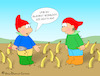 Cartoon: Alles Banane (small) by a-b-c tagged banane,chiquita,dole,zwerg,garten,gartenzwerg,bananenanbau,pflanzen,gärtner,landwirtschaft,bauer,erde,beet,acker,zucht,plantage