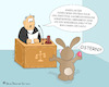 Cartoon: Anklage (small) by a-b-c tagged ostern,osterei,osterhase,ostersonntag,karfreitag,richter,anklage,angeklagter,vorwurf,gericht,prozess,freispruch,justiz,anwalt,kanzlei,recht,unrecht,beamter