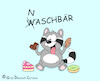 Cartoon: Der ?aschbär (small) by a-b-c tagged waschbär,naschen,süßigkeiten