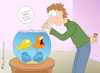 Cartoon: Hunger (small) by a-b-c tagged aquarium,bestellung,fisch,fische,hunger,lieferdienst,nahrung,pizza