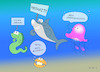 Cartoon: MeerDemos (small) by a-b-c tagged demo,demonstration,meer,demokratie,hai,fisch,natur,plakat,transparent,meinung,meinungsfreiheit,volk,freiheit,leben