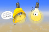 Cartoon: Watt ist los? (small) by a-b-c tagged abc,lampe,leuchten,watt,glühbirne,licht,led,energie,physik,wattenmeer,meer,ebbe,flut,ostfriesland,ostfriesennerz,fischerhut,schiffermütze,sand,strand,ufer,nordsee,ostsee