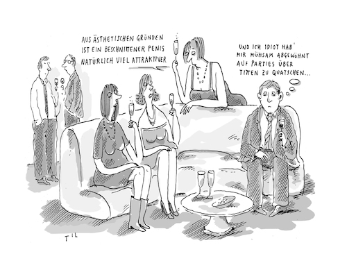 Cartoon: Penis (medium) by Til Mette tagged sprache