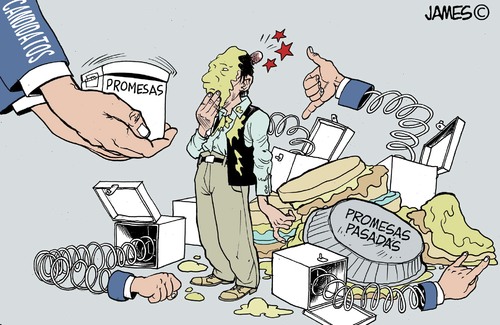 Cartoon: Una tras otra (medium) by JAMEScartoons tagged elecciones,votaciones,politicos,candidatos,partidos,james,cartonista,jaime,mercado