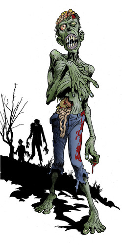 Cartoon: Zombie (medium) by JAMEScartoons tagged zombie,muerto,dead,walking