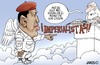 Cartoon: Al estilo chavez (small) by JAMEScartoons tagged hugo,chavez,cielo,san,pedro,imperialismo