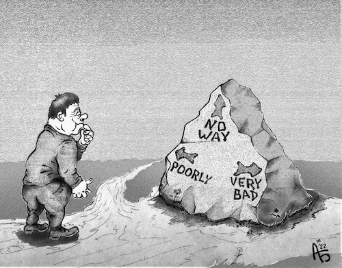 Cartoon: Dead end (medium) by Back tagged crisis,trouble,problem