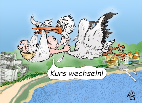 Cartoon: Luftpirat (medium) by Back tagged heimat,geburt,hoffnung,zuversicht,glaube,vertrauen,bekenntnis,verhoffen