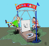 Cartoon: Atraktione (small) by Back tagged atraktione,vergnügungspark,scherz,spaß,witz,schwank,drolerie,schnack,cartoon,fun,joke,jest,trick,prank,pleasantry