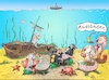 Cartoon: Auf dem Grund (small) by Back tagged unterwasserwelt,meer,see,diving,tauchen,tourismus,fremder,immigrant,einwanderung,immigration,zuwanderung,zuzug,visumsverbot
