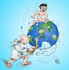 Cartoon: Bremse! (small) by Back tagged aufruhr,chaos,welt,konflikte,krise,aufregung