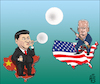 Cartoon: Bubble (small) by Back tagged bubble,seifenblasen,ballon,balloon,usa,china