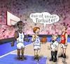 Cartoon: der Tormann (small) by Back tagged tormann,torwart,torhüter,sport,basketball